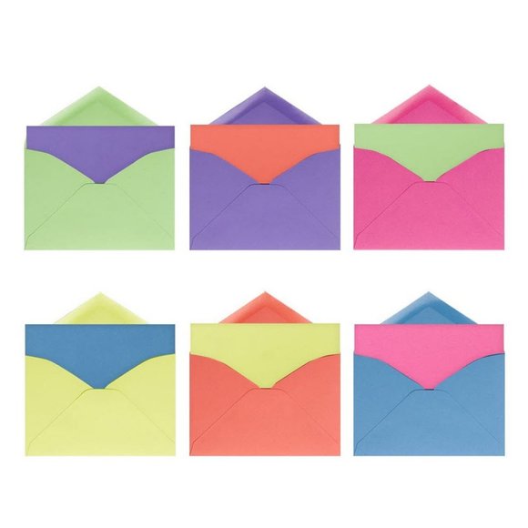 Bright Neon Note Cards set - Picture 1 of 8